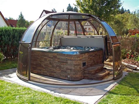 stainless steel hot tub enclosures|temporary hot tub enclosure.